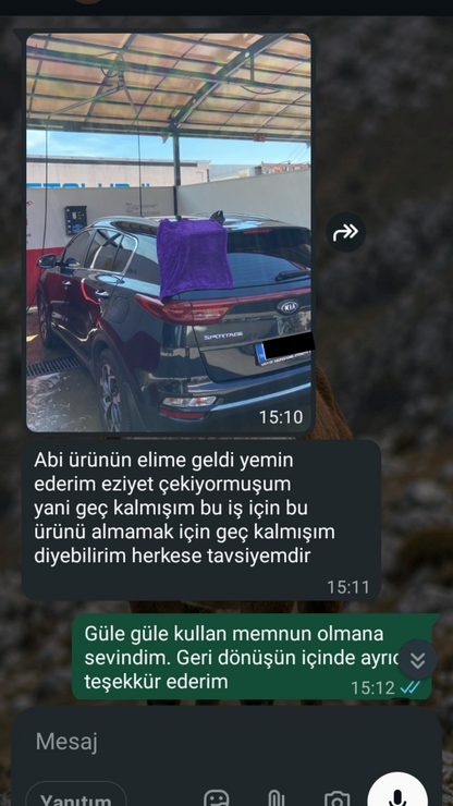 1200 GSM Kirpi Model Çift Yön Twisted Araç Kurulama Havlusu