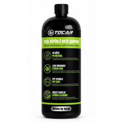 Yeşil Köpüklü Oto Yıkama Şampuanı - 1000 ml