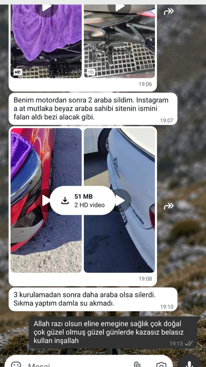 1200 GSM Kirpi Model Çift Yön Twisted Araç Kurulama Havlusu