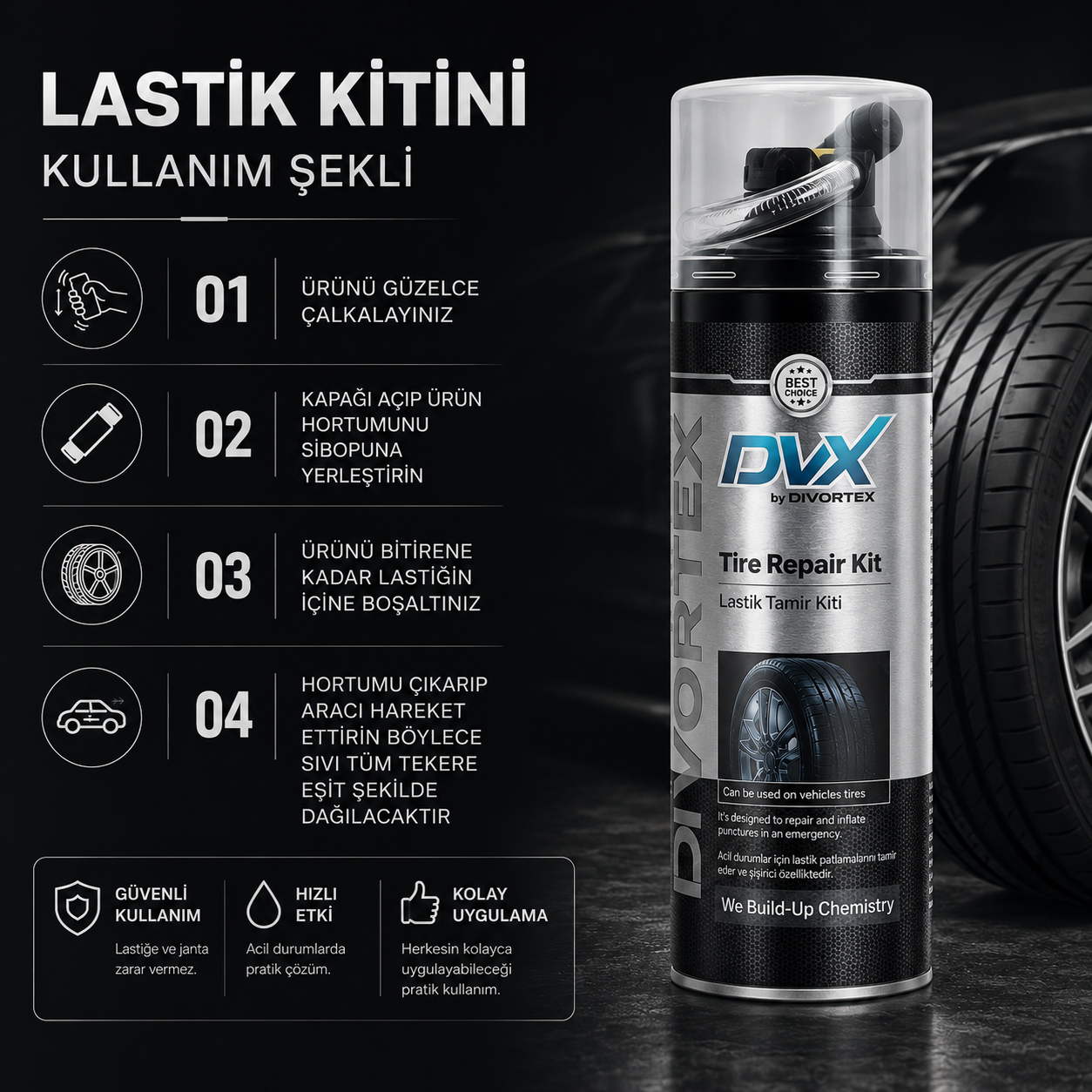 Lastik Tamir Kiti - 400 ml