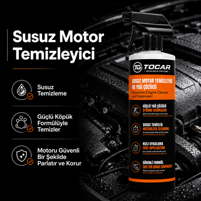 Susuz Motor Temizleyici ve Yağ Çözücü - 500 ml