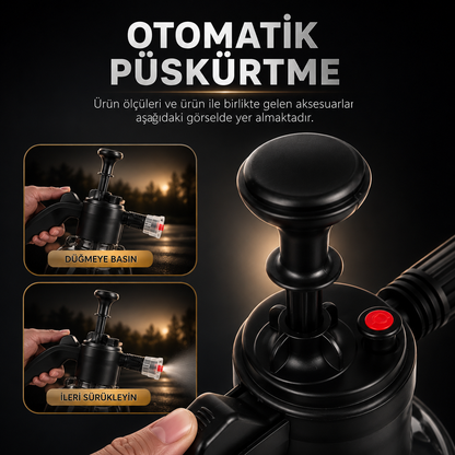 Yüksek Basınçlı 2 Başlıklı Su & Köpük Pompası - 2 Litre
