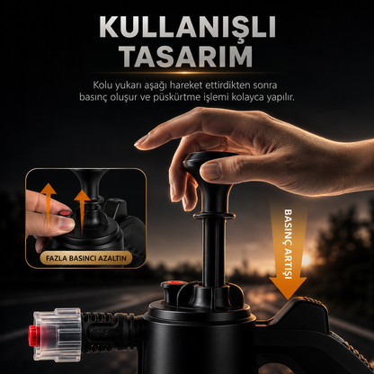 Yüksek Basınçlı 2 Başlıklı Su & Köpük Pompası - 2 Litre