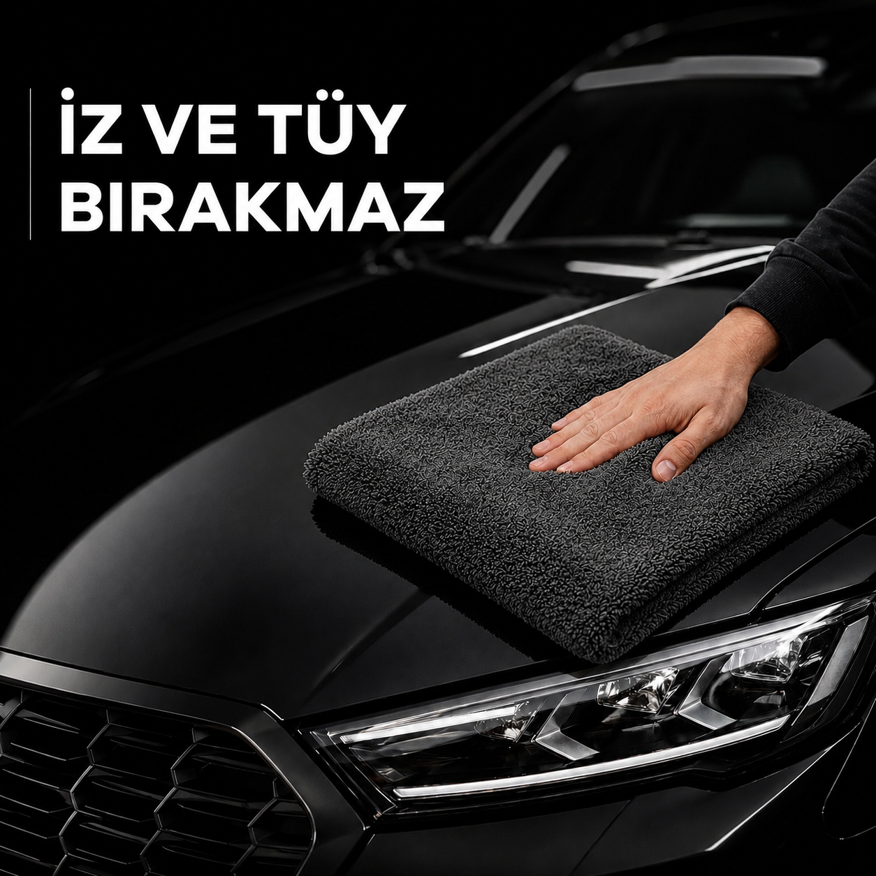 1200 GSM Kirpi Model Çift Yön Twisted Araç Kurulama Havlusu