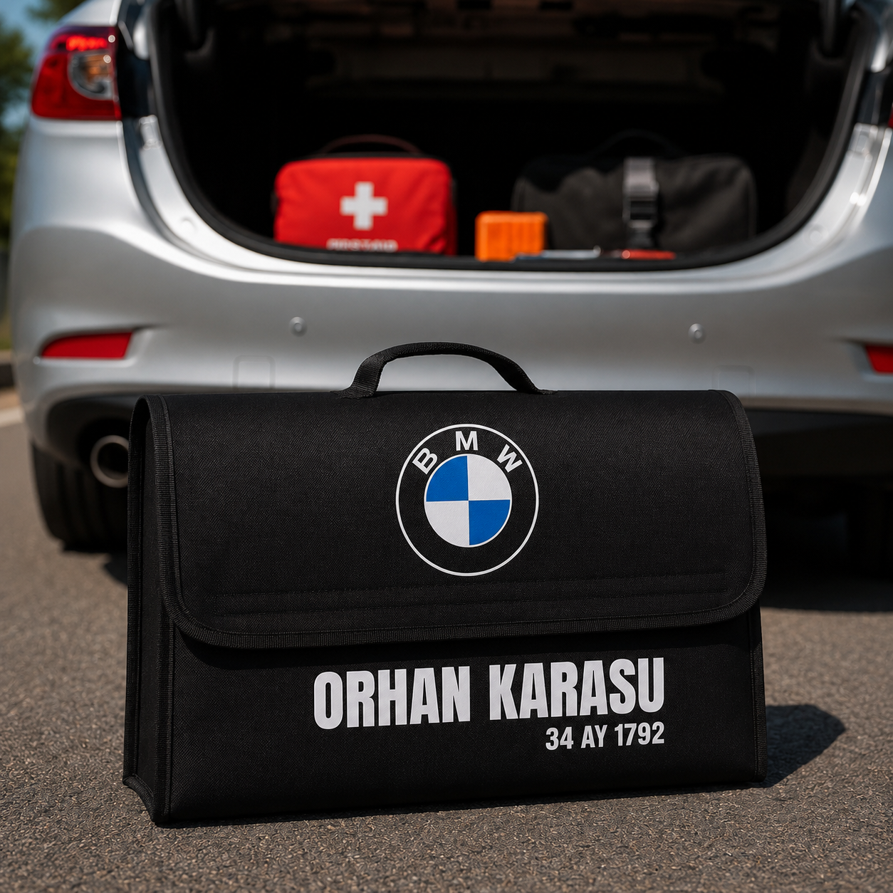 Kişiye Özel Bagaj Çantası - Bagaj Organizer Kapaklı Cırtlı Düzenleyici