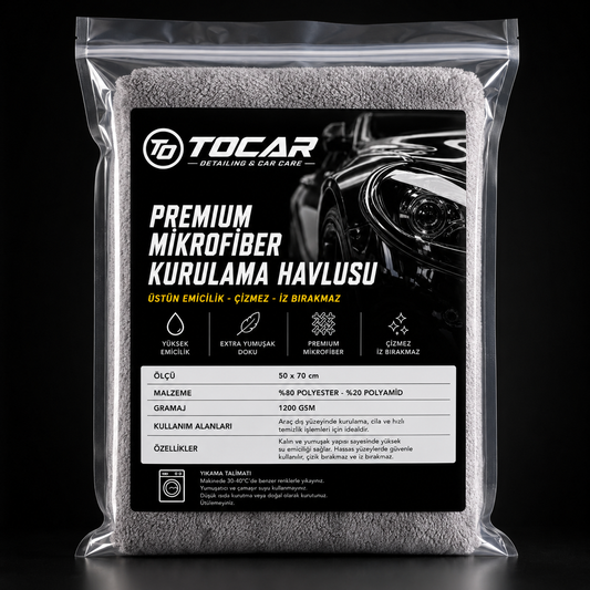 1200 GSM Kirpi Model Çift Yön Twisted Araç Kurulama Havlusu