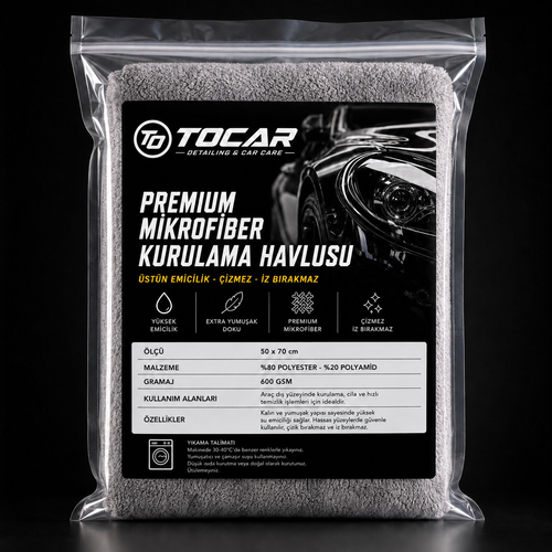 600 GSM Kirpi Model Çift Yön Twisted Araç Kurulama Havlusu