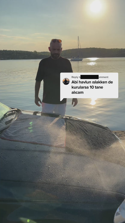 1200 GSM Kirpi Model Çift Yön Twisted Araç Kurulama Havlusu